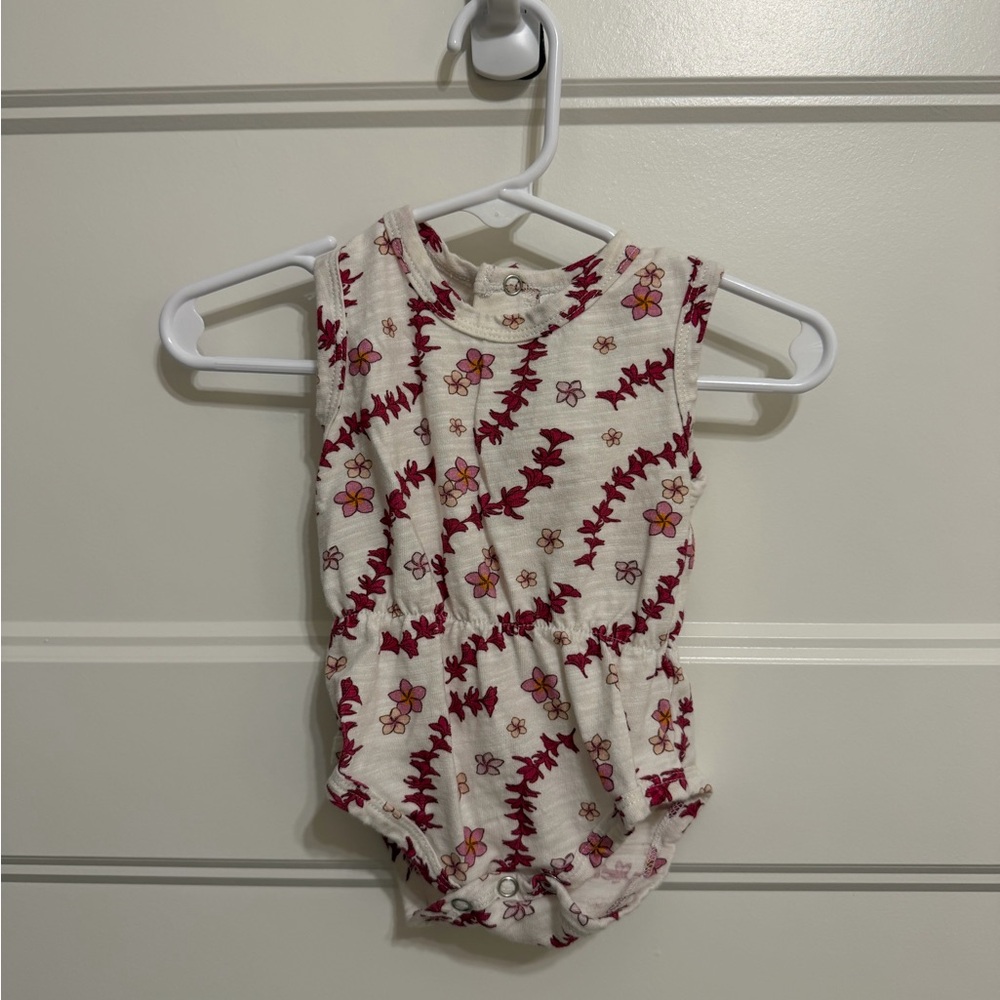 Floral Patterned Kids One Piece